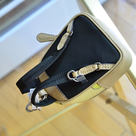 Coach CAP03 Mini Court Backpack Bag Charm With Lemon Print - Picture 6 of 9